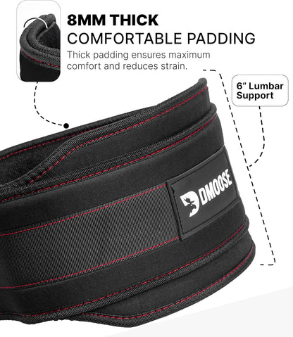 Dip Belt for Weightlifting, Weight Belt with Chain for Pullup, Gym Lifting Belt for Powerlifting, Squat, Bodybuilding, Heavy Duty Steel, Workout Belt with Comfortable Neoprene Support